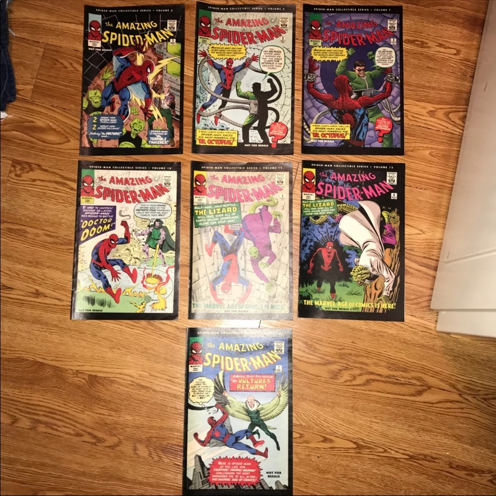 Seven 1963 Collectible Amazing Spider-Man Comics